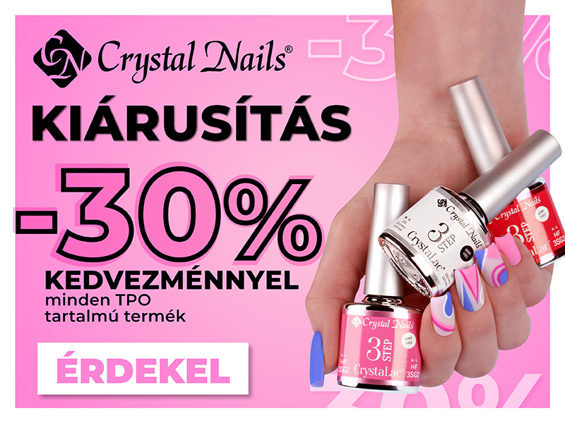 Kiárusítás 30% kedvezménnyel 