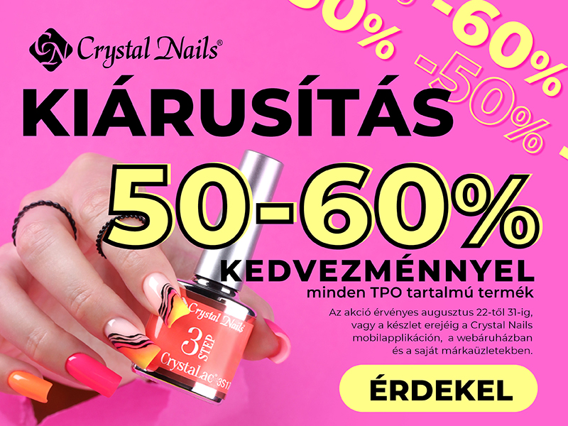 Kiárusítás 50-60% kedvezménnyel 