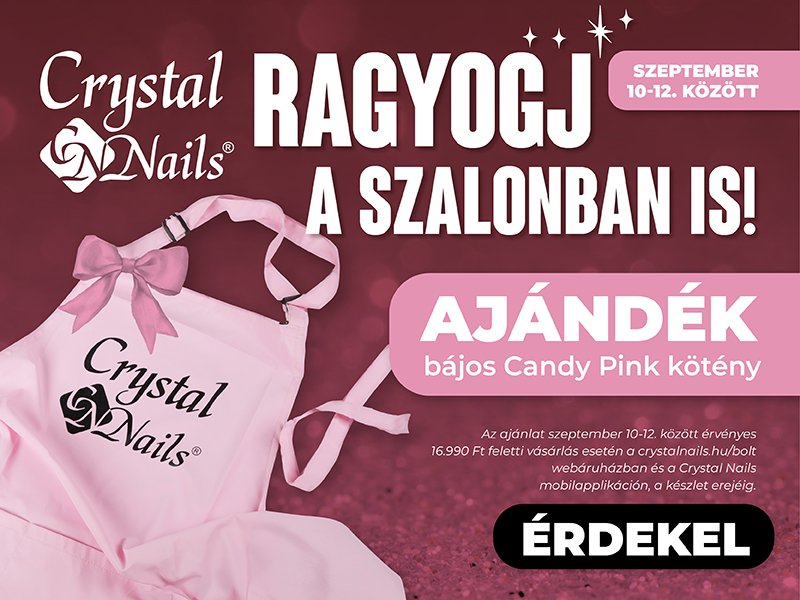 Ragyogj a szalonban is! AJÁNDÉK bájos Candy Pink kötény