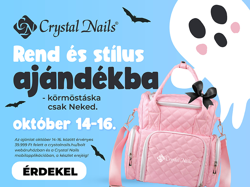 Rend és stílus AJÁNDÉKBA - körmöstáska csak Neked! 