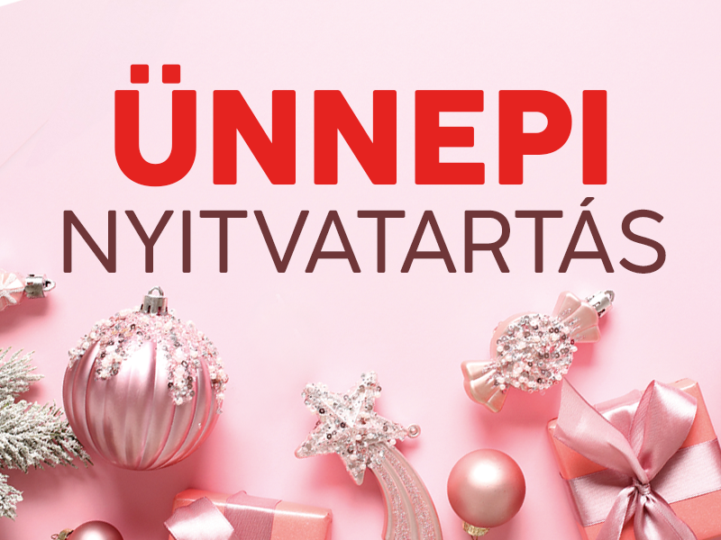 Üzletek ünnepi nyitvatartása 