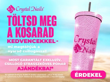 AJÁNDÉK garantált strasszkövekkel díszített pohár 