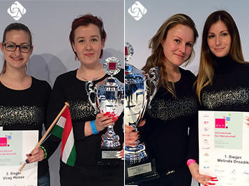 Düsseldorfi sikerek: Crystal Nails világbajnoki aranyérem zselében és bronzérem porcelánban