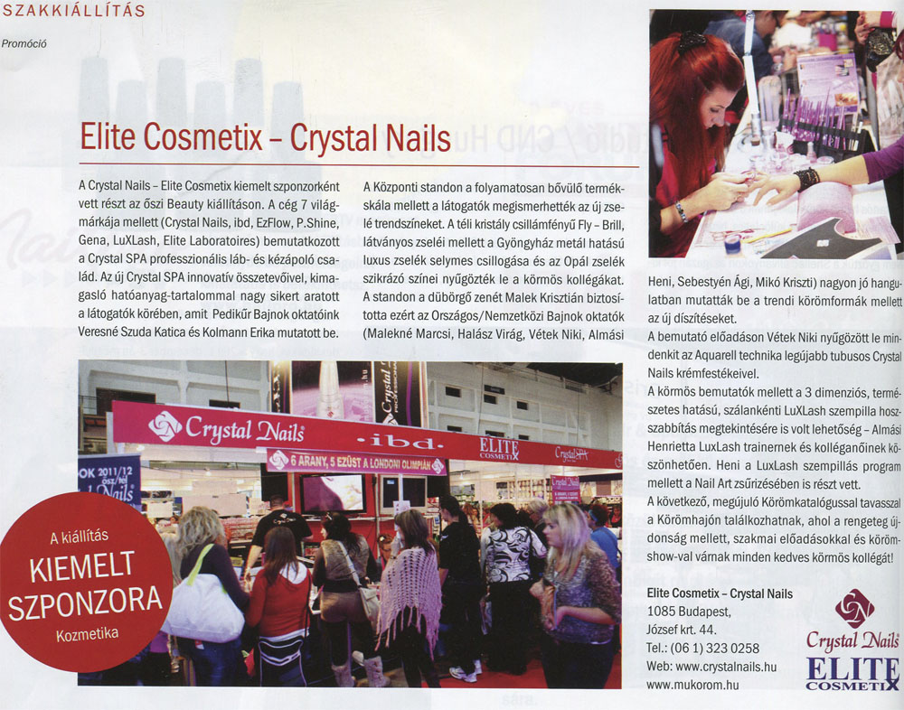 Nailpro - Beauty Forum Crystal Nails szakkiállítás