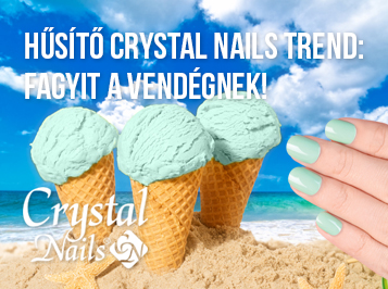 Hűsítő Crystal Nails trend: Fagyit a vendégnek!